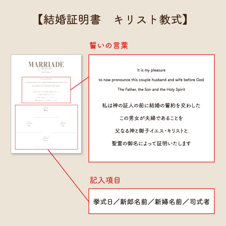 【結婚証明書(アクリルブック)】Sophia