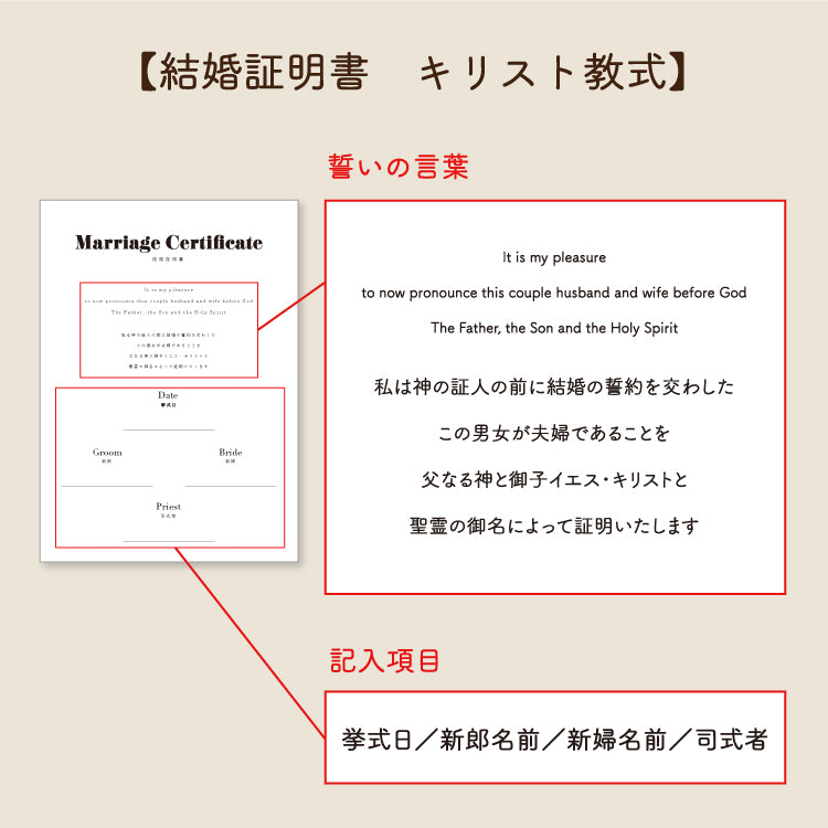 【結婚証明書(アクリルブック)】Promise