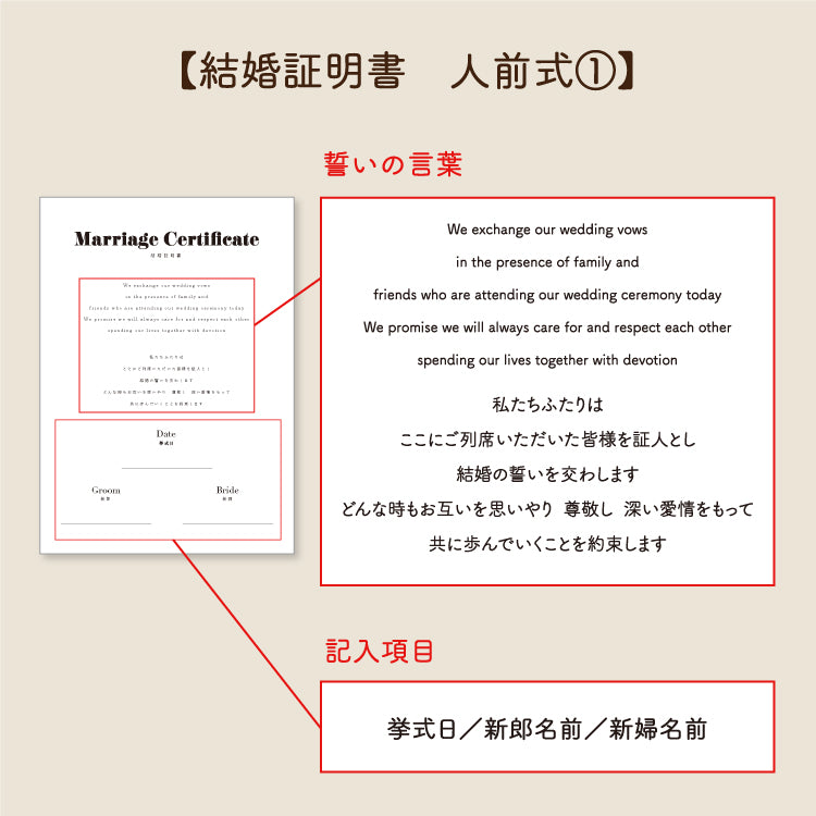 【結婚証明書(アクリルブック)】Promise