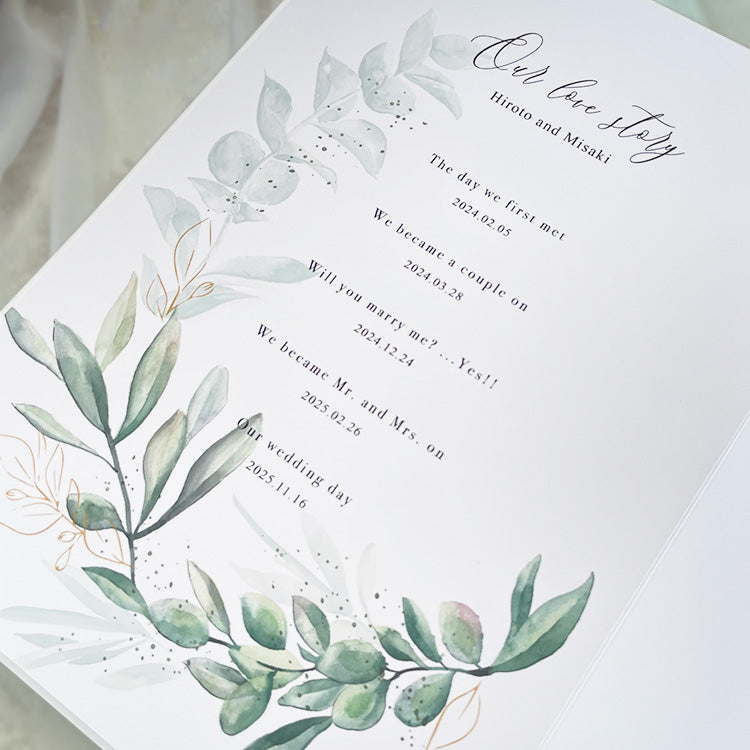 【結婚証明書(アクリルブック)】Olivia