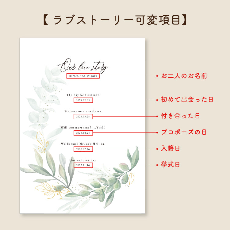 【結婚証明書(アクリルブック)】Olivia
