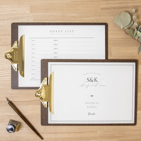 【2冊セット】バインダー付芳名帳 Classical(クラシカル)| 100名様分