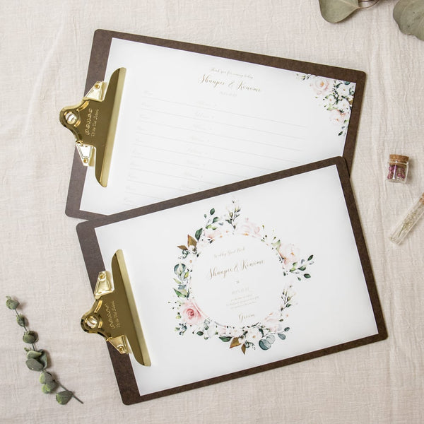 【2冊セット】バインダー付芳名帳 Flower(フラワー)| 100名様分