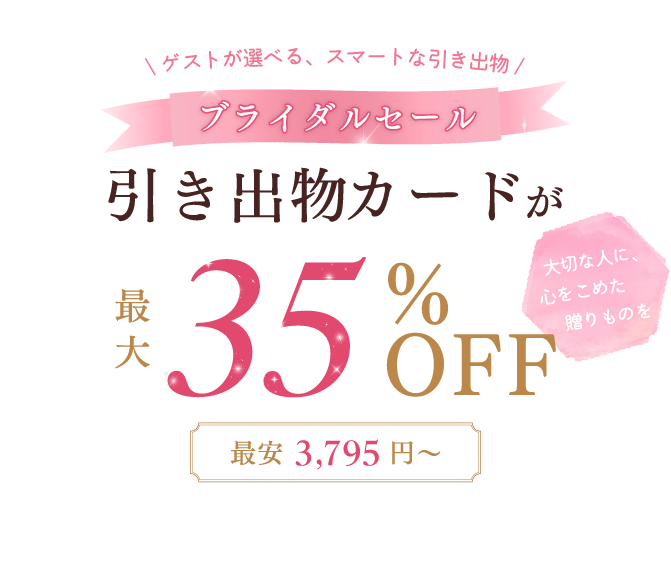 今の時代にぴったりな引き出物カード