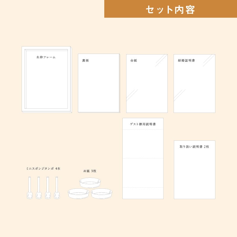 【ゲスト参加型結婚証明書】ウェディングツリー ハッピーグラフィカ|A4サイズ
