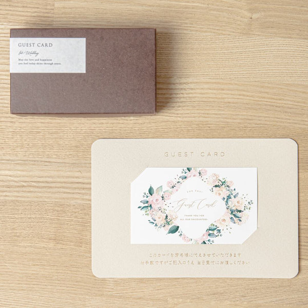 【ゲストカード】Antique Bloom(アンティーク ブルーム)│30枚セット