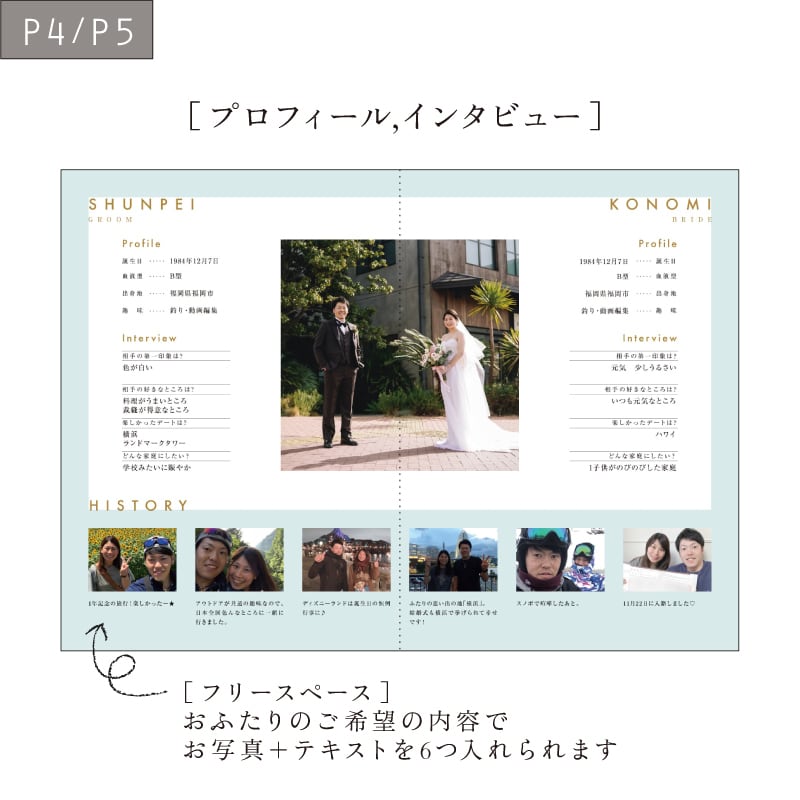 プロフィールブック A5サイズ8P】デザインA｜20部～ – Favori